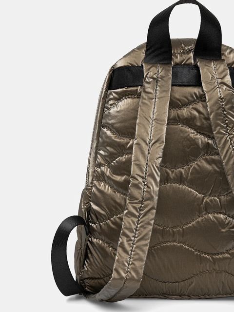 Blauer plecak damski kolor zielony mały gładki WAVE03