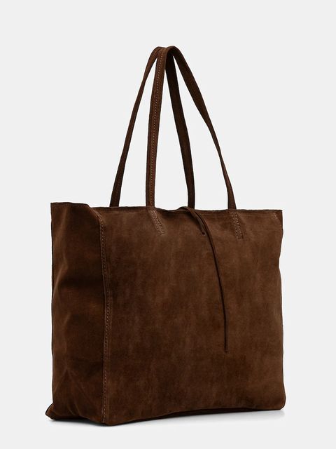 Answear.LAB torebka zamszowa kolor brązowy - zdjęcie produktu nr 2