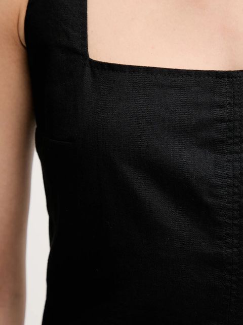 Calvin Klein Jeans sukienka z domieszką lnu