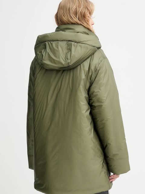 Rains kurtka 17240 Torna Insulated Long Jacket kolor zielony zimowa 17240 - zdjęcie produktu nr 2
