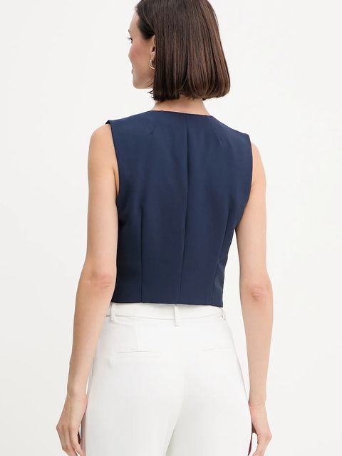 Guess kamizelka THEOLINE kolor granatowy jednorzędowa W5YH55 WGHC2