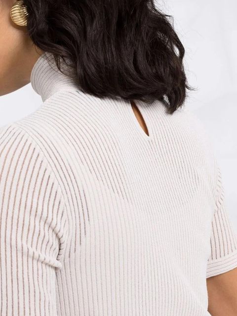FENDI cropped knit top - Neutrals