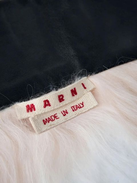 Marni shearling self-tie scarf - Pink - zdjęcie produktu nr 2