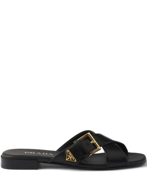 Prada criss-cross buckle sandals - Black - zdjęcie produktu nr 1