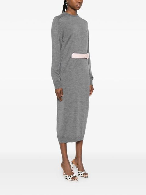 Moschino round neck dress - Grey