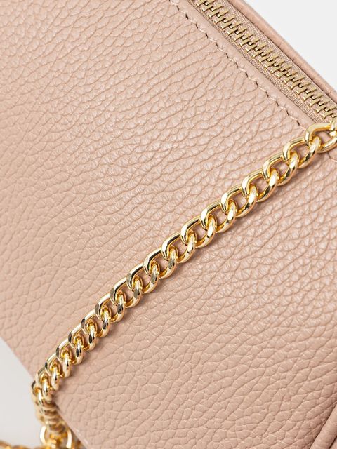 Answear.LAB torebka skórzana kolor beżowy