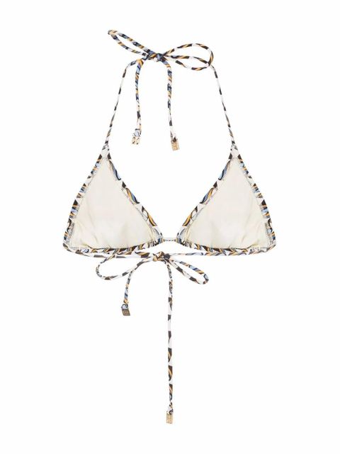Tory Burch wave-print bikini top - Neutrals - zdjęcie produktu nr 2