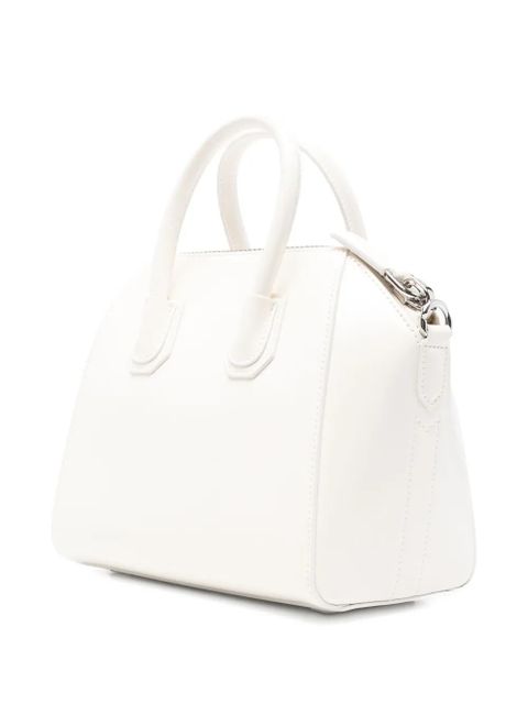 Givenchy mini Antigona leather tote bag - White
