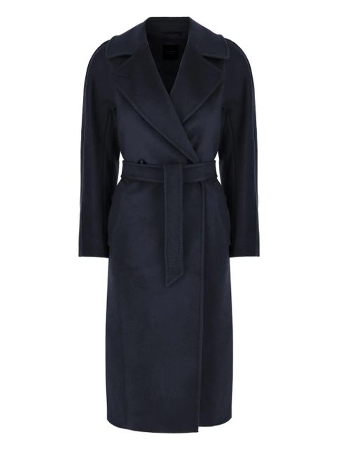Weekend Max Mara belted wool coat - Black - zdjęcie produktu nr 1