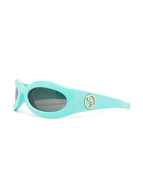 Gucci Eyewear Blondie geometric-frame sunglasses - Blue - zdjęcie produktu nr 2