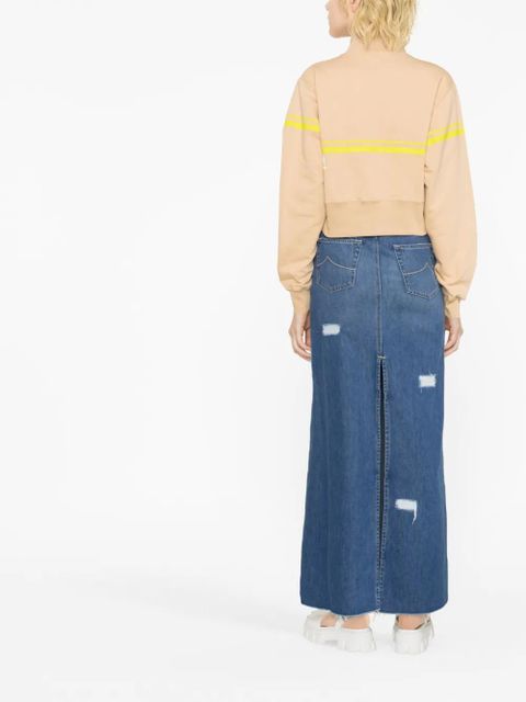 GCDS half-zip sweatshirt - Neutrals