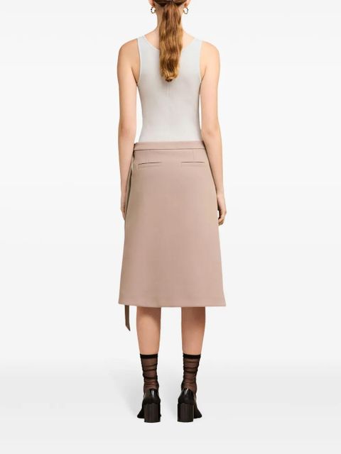 AMI Paris button-front cotton-rib tank top - Grey