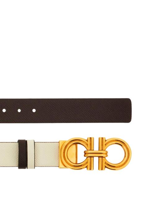 Ferragamo Gancini adjustable reversible belt - Neutrals