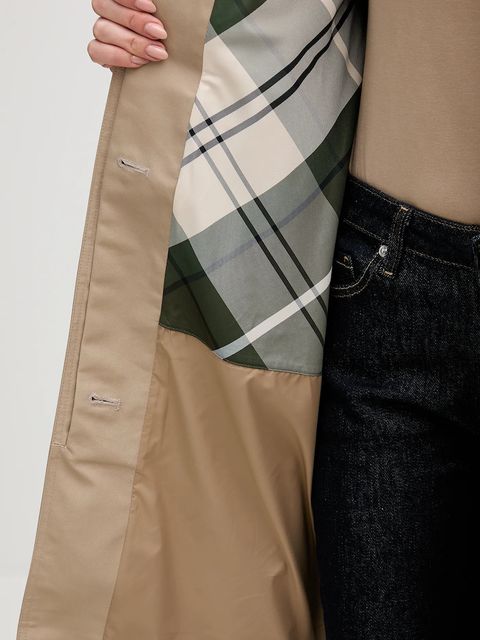 Barbour płaszcz Reagan kolor beżowy LSP0273