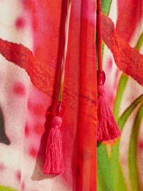 Tory Burch floral-print mini dress - Pink