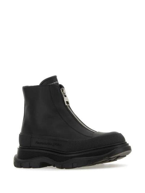 Alexander McQueen Tread Slick leather boots - Black - zdjęcie produktu nr 2
