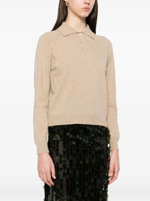 Maison Margiela wool polo top - Neutrals