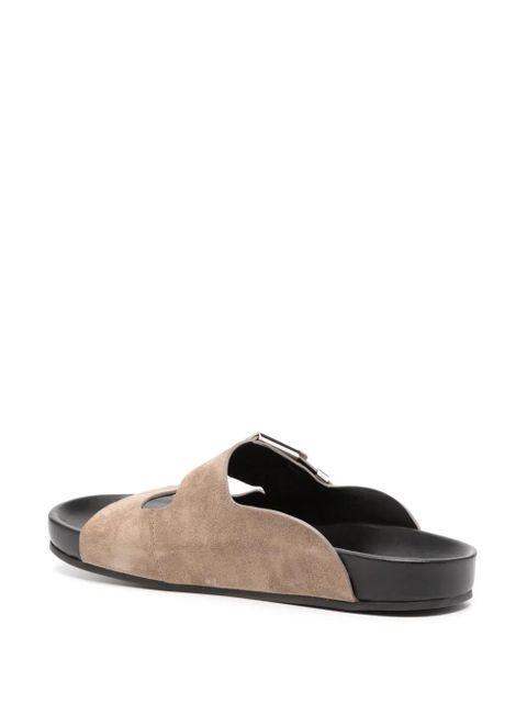 Lanvin side-buckle leather sandals - Neutrals