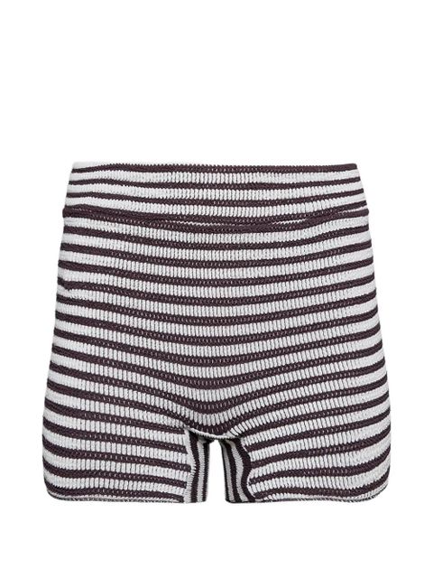 Bond-eye Dom striped shorts - Brown - zdjęcie produktu nr 1