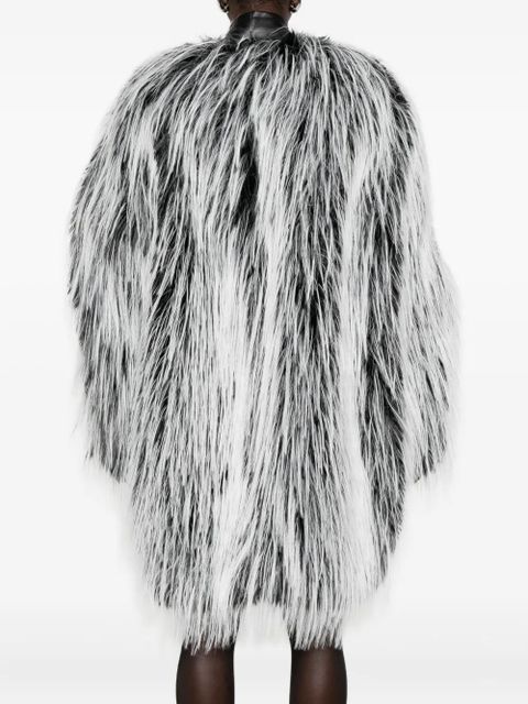 Sportmax Runway faux-fur coat - White