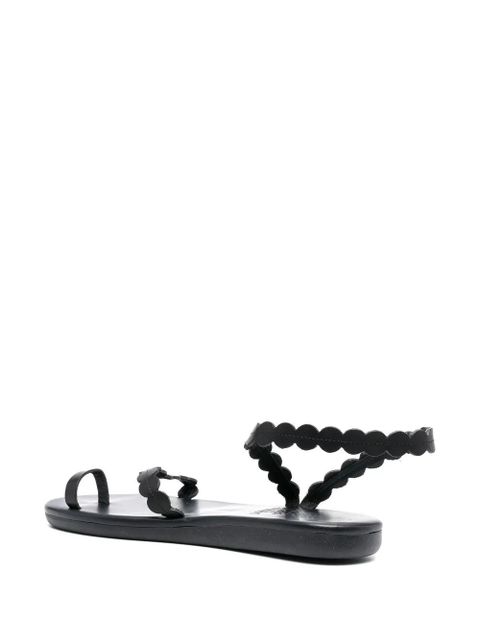 Ancient Greek Sandals leather toe-strap sandals - Black