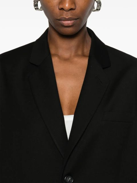 The Frankie Shop Gelso flap-pocket single-breasted blazer - Black