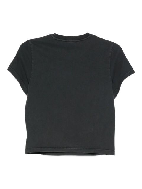 Alexander Wang embossed graphic-print T-shirt - Black