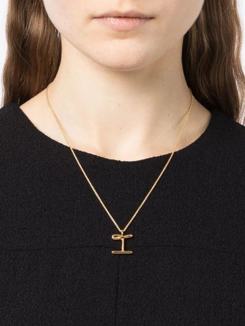Missoma Curly Molten initial pendant necklace - Gold - zdjęcie produktu nr 2