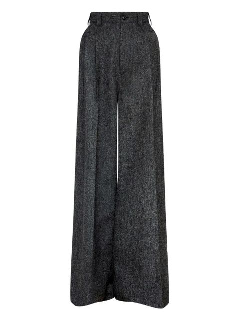 Maison Margiela pleated-front wool trousers - Grey - zdjęcie produktu nr 1