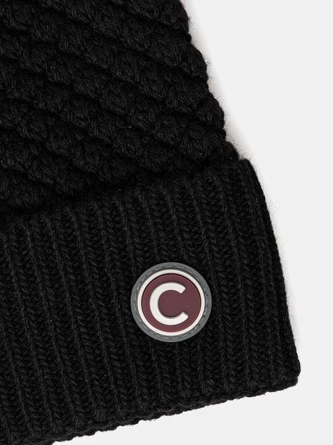 Colmar czapka z domieszką wełny kolor czarny z grubej dzianiny 4854E.3XS - zdjęcie produktu nr 2