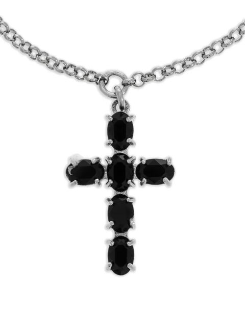 Dolce & Gabbana cross-pendant bracelet - Silver