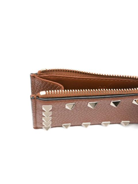 Valentino Garavani Rockstud leather wallet - Brown - zdjęcie produktu nr 2