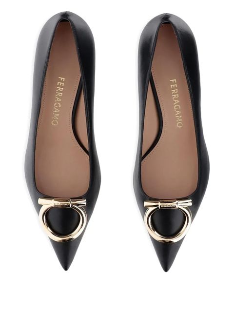 Ferragamo 40mm Gancini pointed-toe pumps - Black