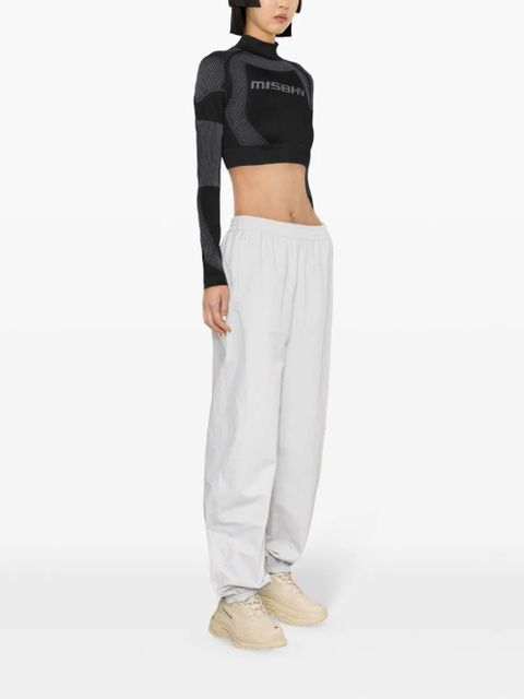 MISBHV logo-embroidered compression top - Black