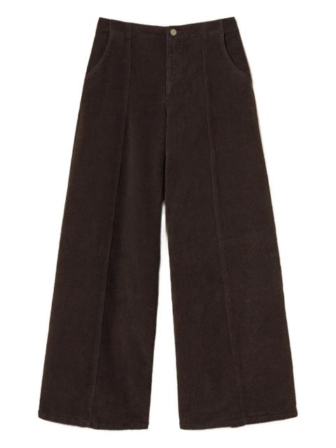 TWINSET wide-leg corduroy trousers - Brown - zdjęcie produktu nr 1