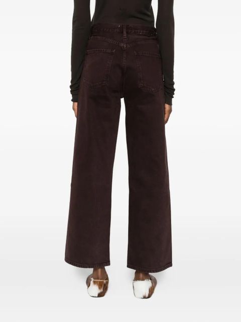 AGOLDE button-fastening jeans - Brown