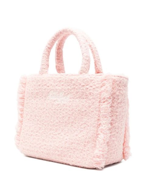 MC2 Saint Barth medium Collete tweed fringed embroidered tote bag - Pink - zdjęcie produktu nr 2