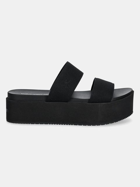 Calvin Klein Jeans klapki FLATFORM SANDAL WEBBING IN - zdjęcie produktu nr 1
