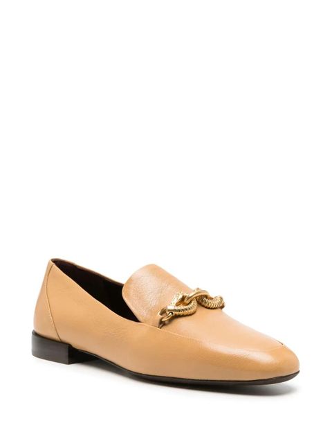 Tory Burch Jessa horse-head motif leather loafers - Neutrals - zdjęcie produktu nr 2