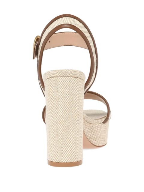 Gianvito Rossi Milos platform heeled sandals - Neutrals - zdjęcie produktu nr 2