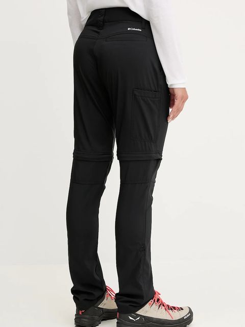 Columbia spodnie outdoorowe Silver Ridge damskie kolor czarny 2037616