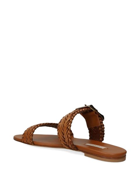 Casadei woven buckle-fastening sandals - Brown