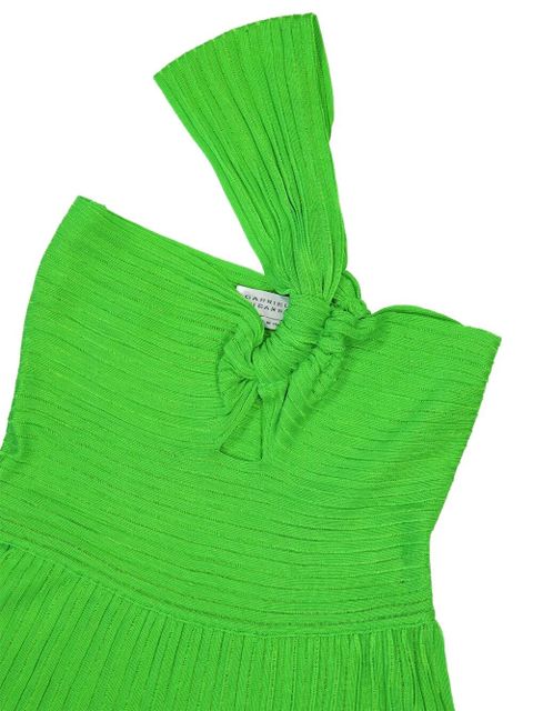 Gabriela Hearst one-shoulder pleated maxi dress - Green