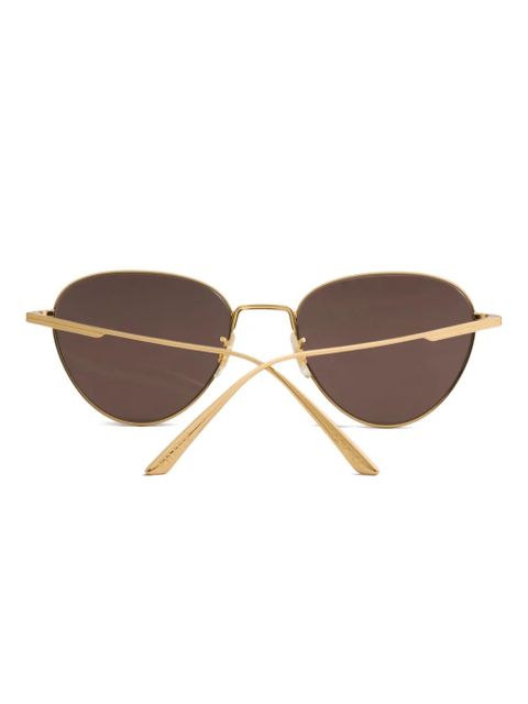 KHAITE triangular-frame sunglasses - Gold