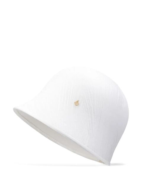 Maison Michel logo-charm hat - White - zdjęcie produktu nr 1