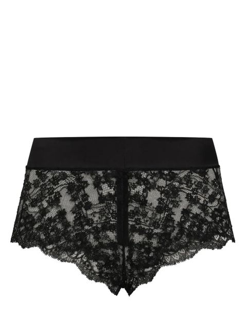 Dolce & Gabbana floral-lace briefs - Black - zdjęcie produktu nr 1