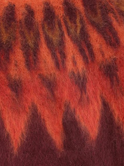 ISABEL MARANT Natania flame-pattern sweater - Orange