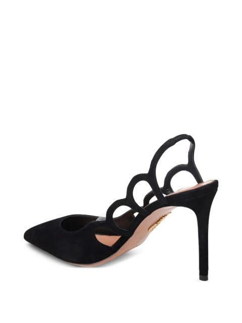 Aquazzura slingback cut-out pumps - Black