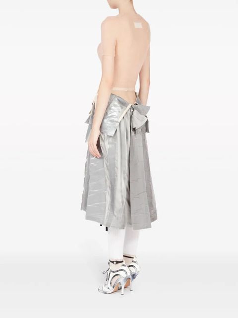 Maison Margiela sheer knit top - Neutrals
