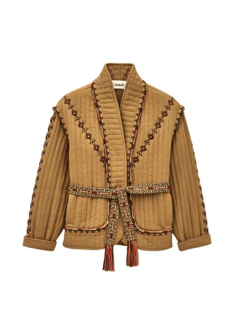 Ba&Sh Cocoon embroidered quilted jacket - Brown - zdjęcie produktu nr 1